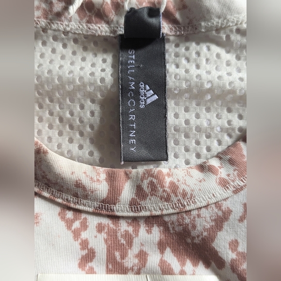 EUC... STELLA MCCARTNEY ADIDAS Snakeskin Print Sport Top SIZE L - Picture 3 of 9